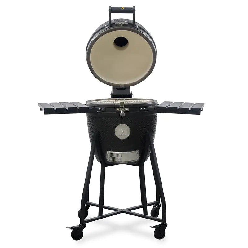 GRLLR Ember Classic 18 inch Kamado Grill | Matte Black including Trolley