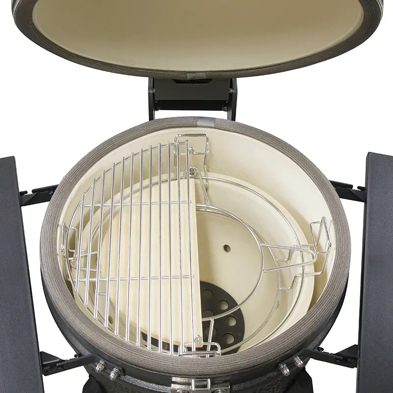 GRLLR Ember Classic 18 inch Kamado Grill | Matte Black including Trolley