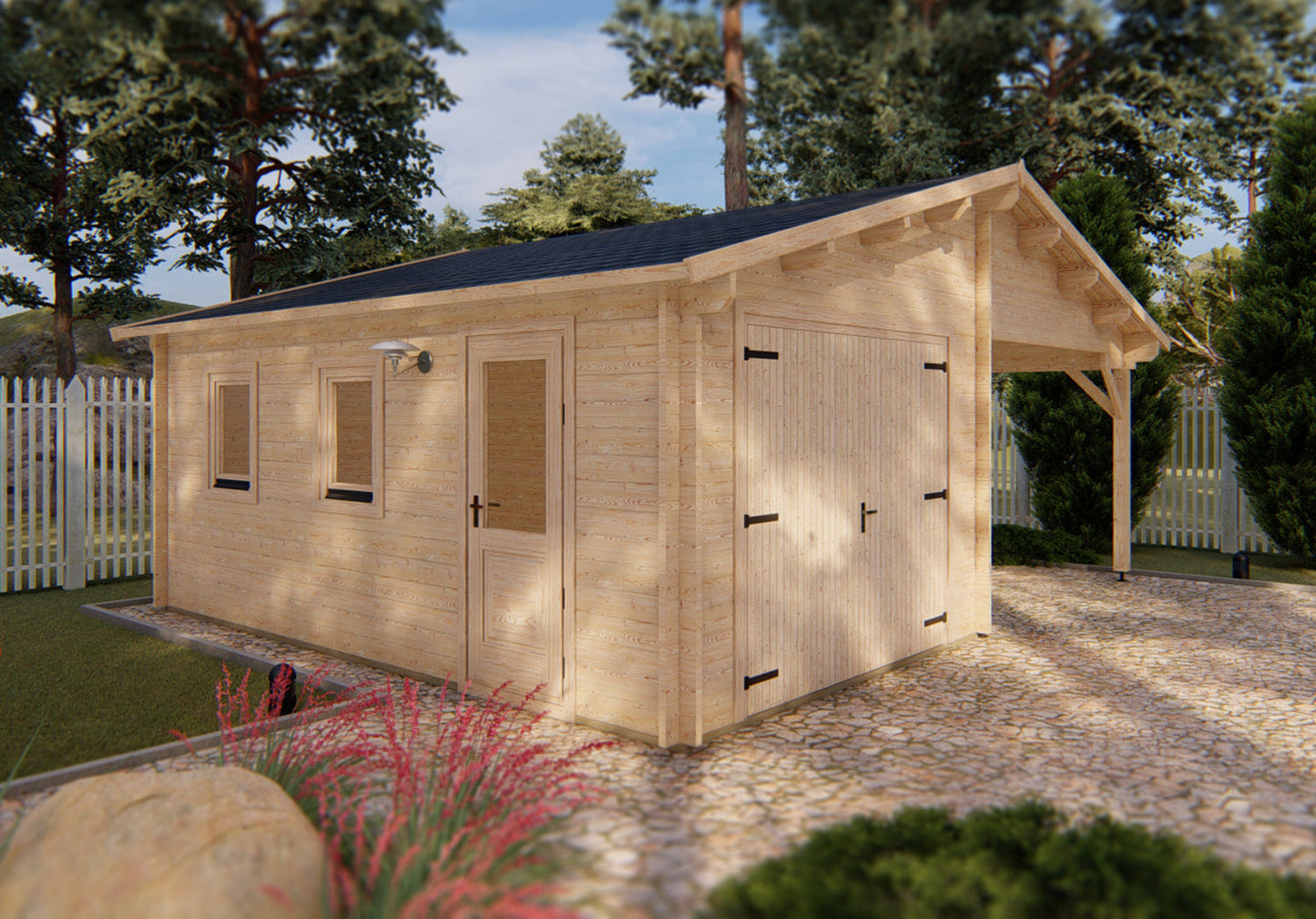 Shire Garage+Carport 6,8x5,6