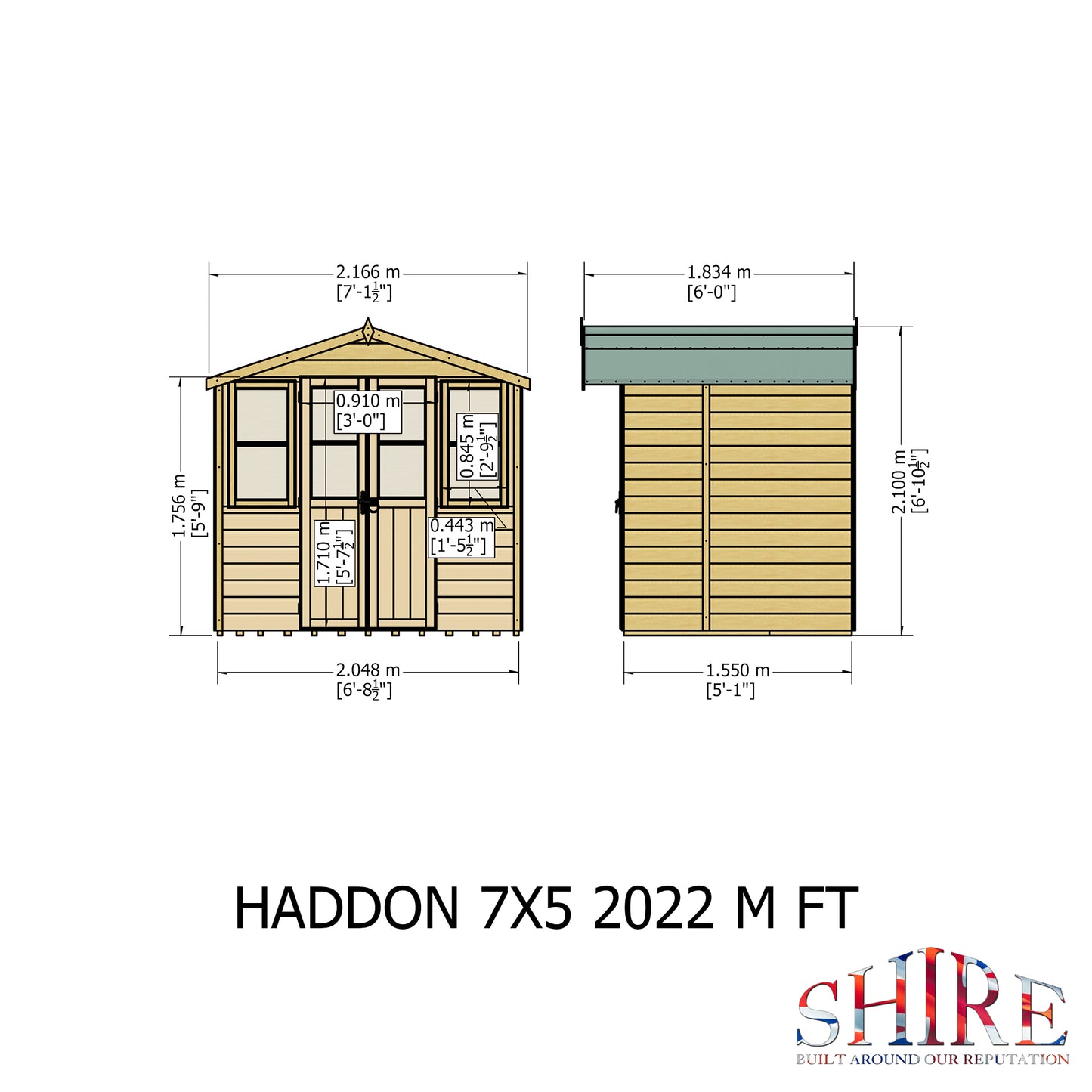 Shire Haddon 7 x 5