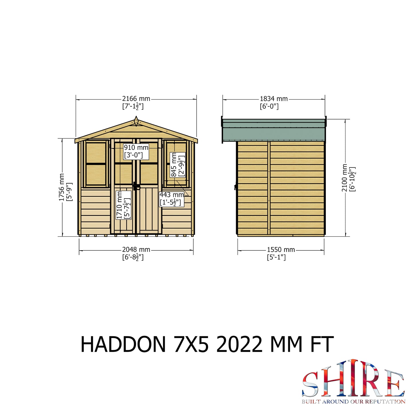 Shire Haddon 7 x 5