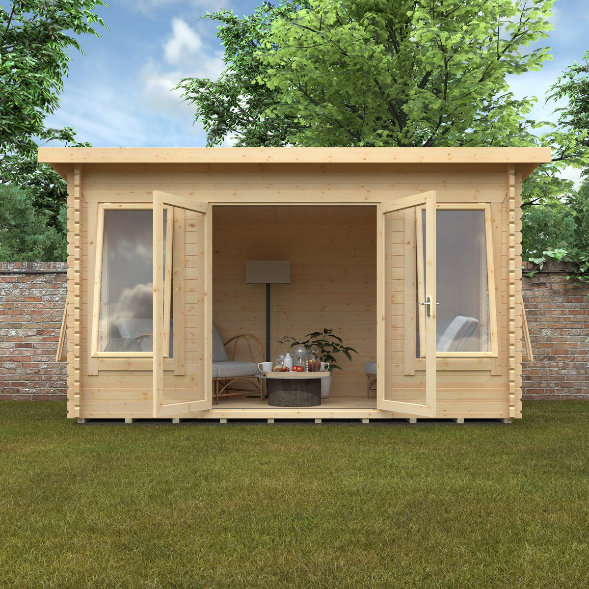 14x8w The Hatfield 44mm Log Cabin