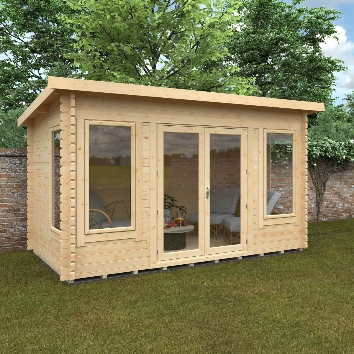 14x8w The Hatfield 44mm Log Cabin