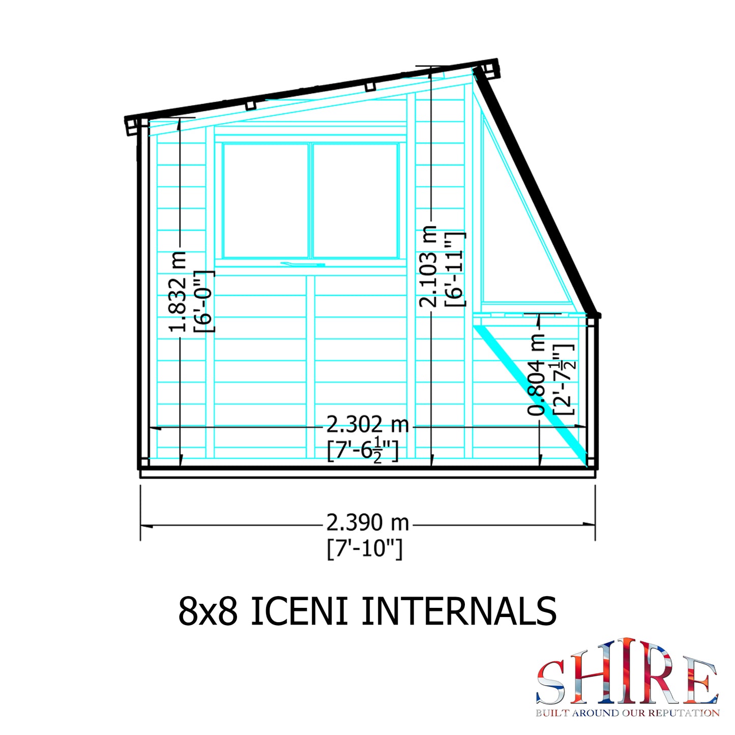 Shire Potting Shed (Iceni) 8x8 Style A Loglap