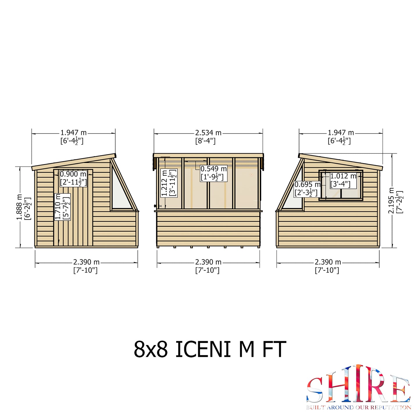 Shire Iceni Style A 8x6