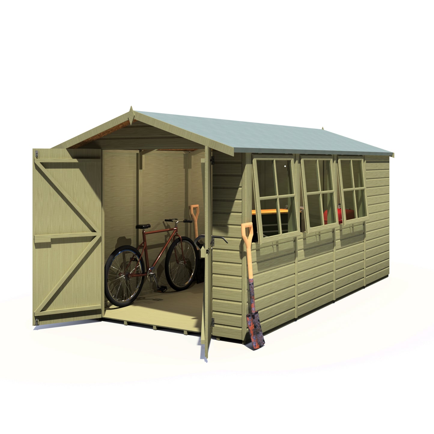 Shire Jersey Pressure treated 13x7 Double Door