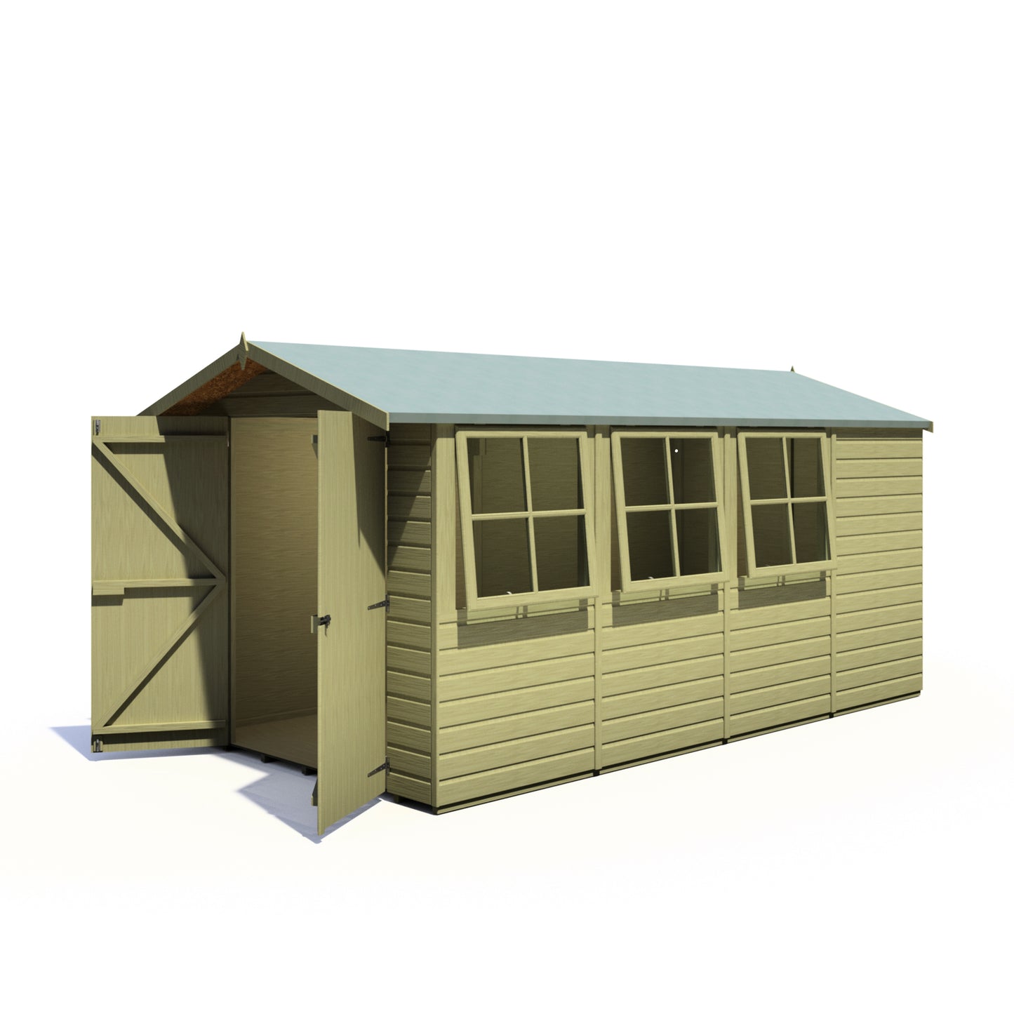 Shire Jersey Pressure treated 13x7 Double Door