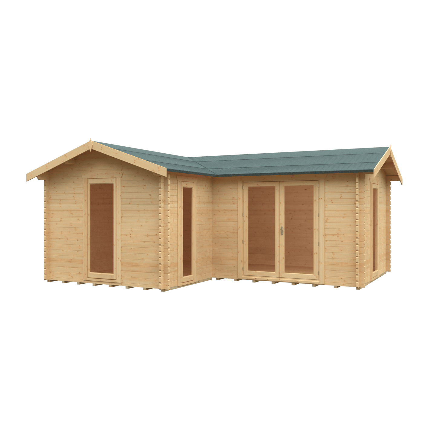 20x16 The L-Shaped | 44mm Log Cabin