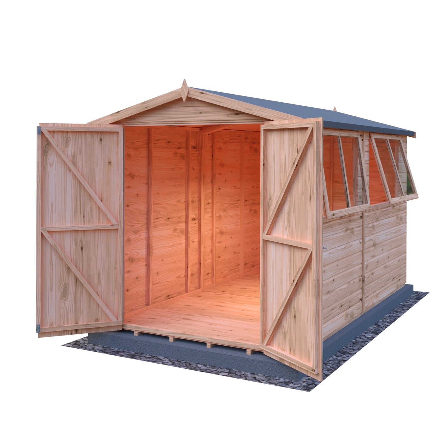 Shire Lewis 10x6 Double Door Loglap