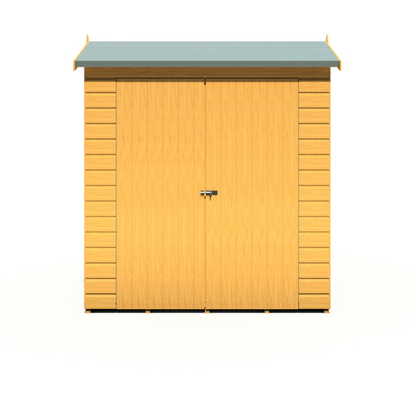 Shire Lewis 4x6 Double Door Shiplap Reverse