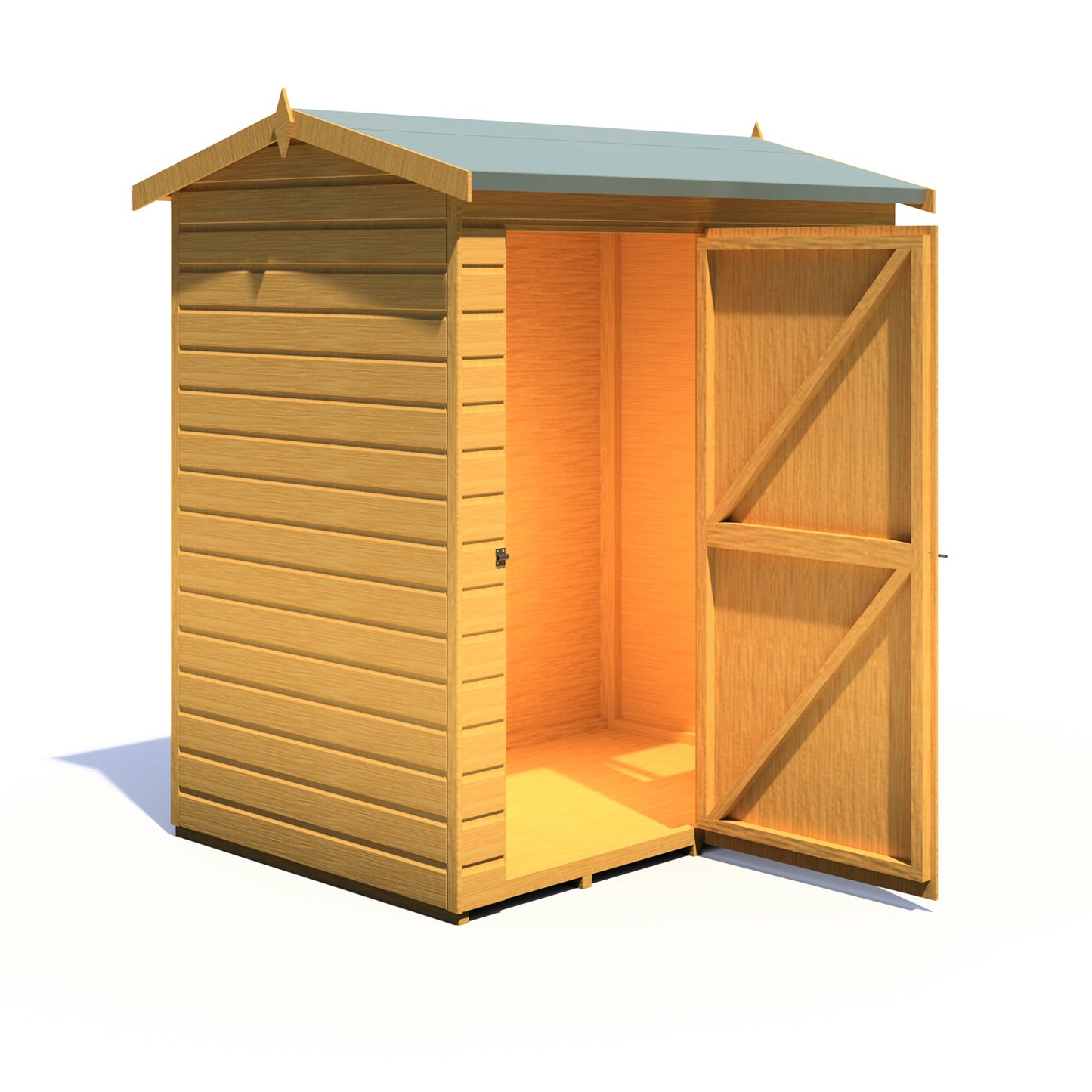 Shire Lewis 6x4 Single Door Loglap Reverse Style D