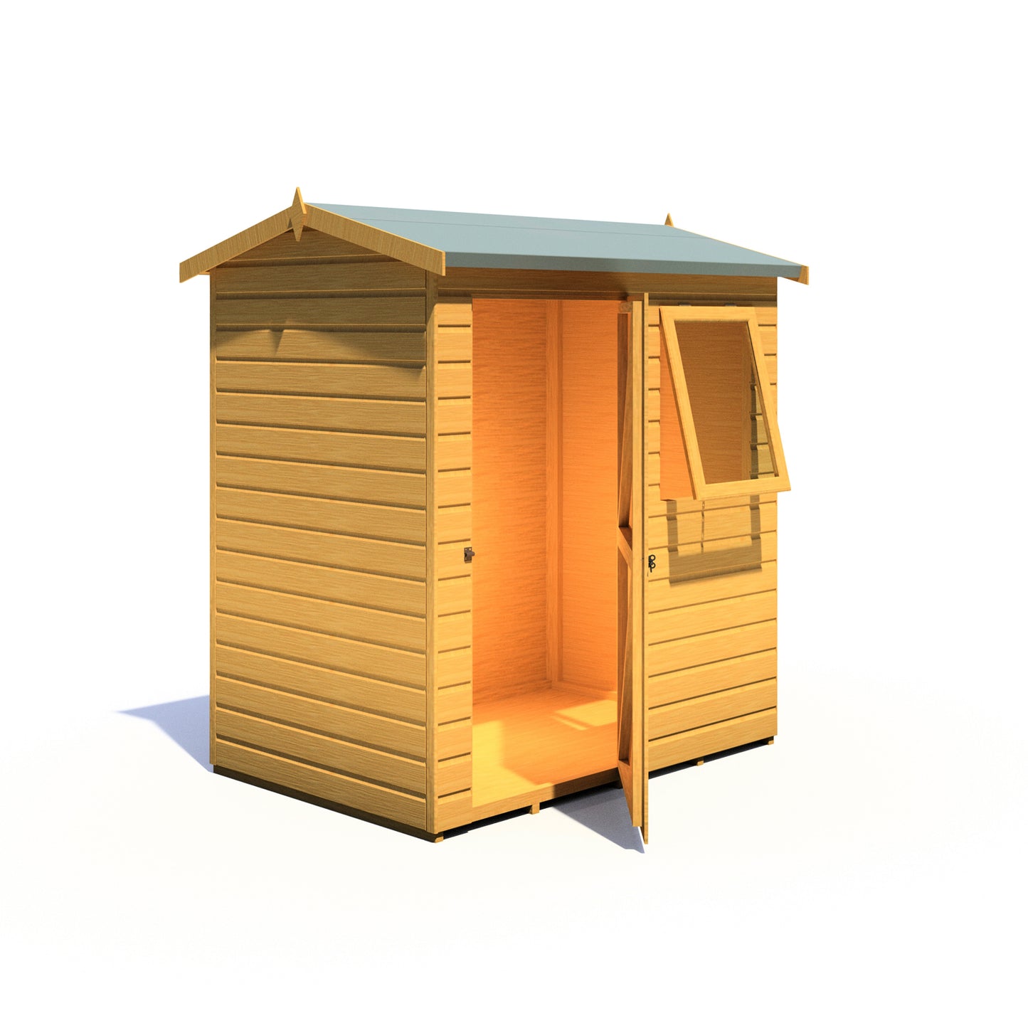 Shire Lewis 6x4 Single Door Loglap Reverse Style D