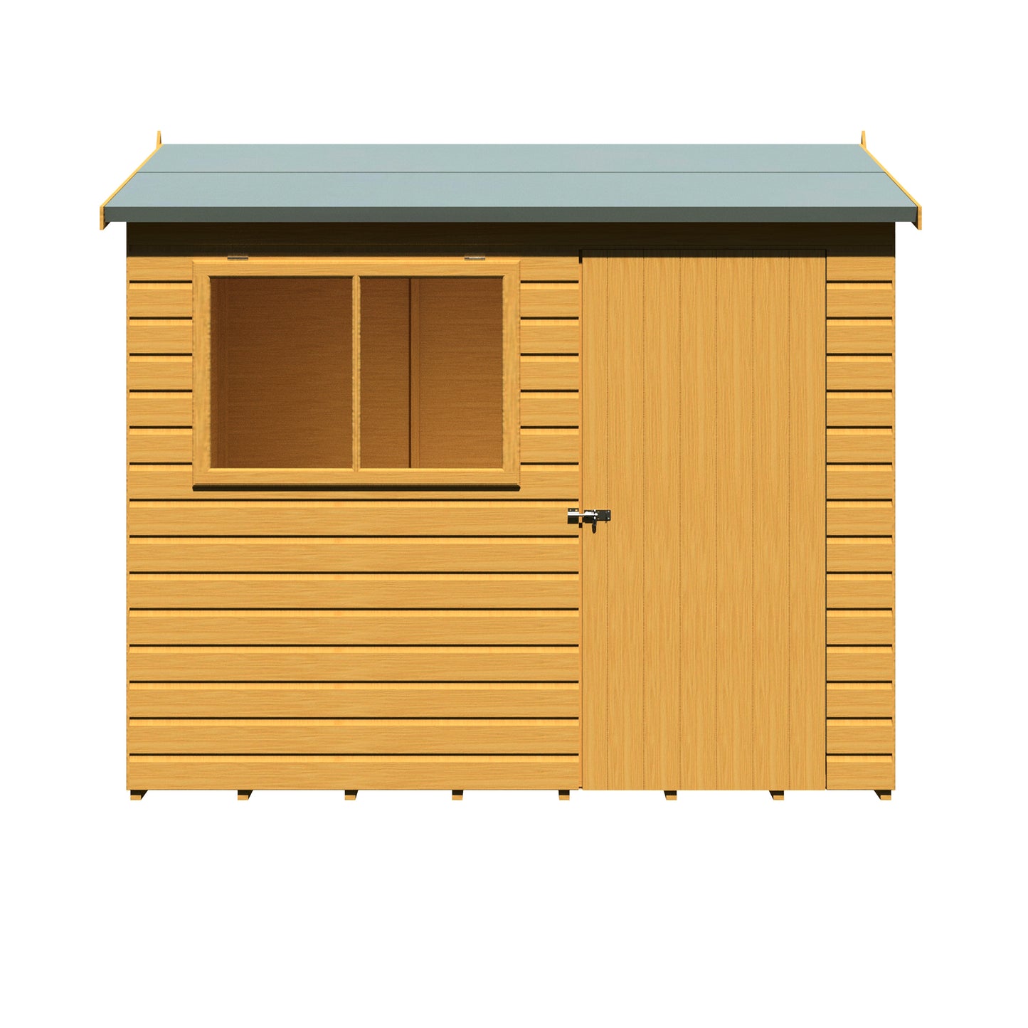 Shire Lewis 8x6 Single Door Loglap Reverse Style C