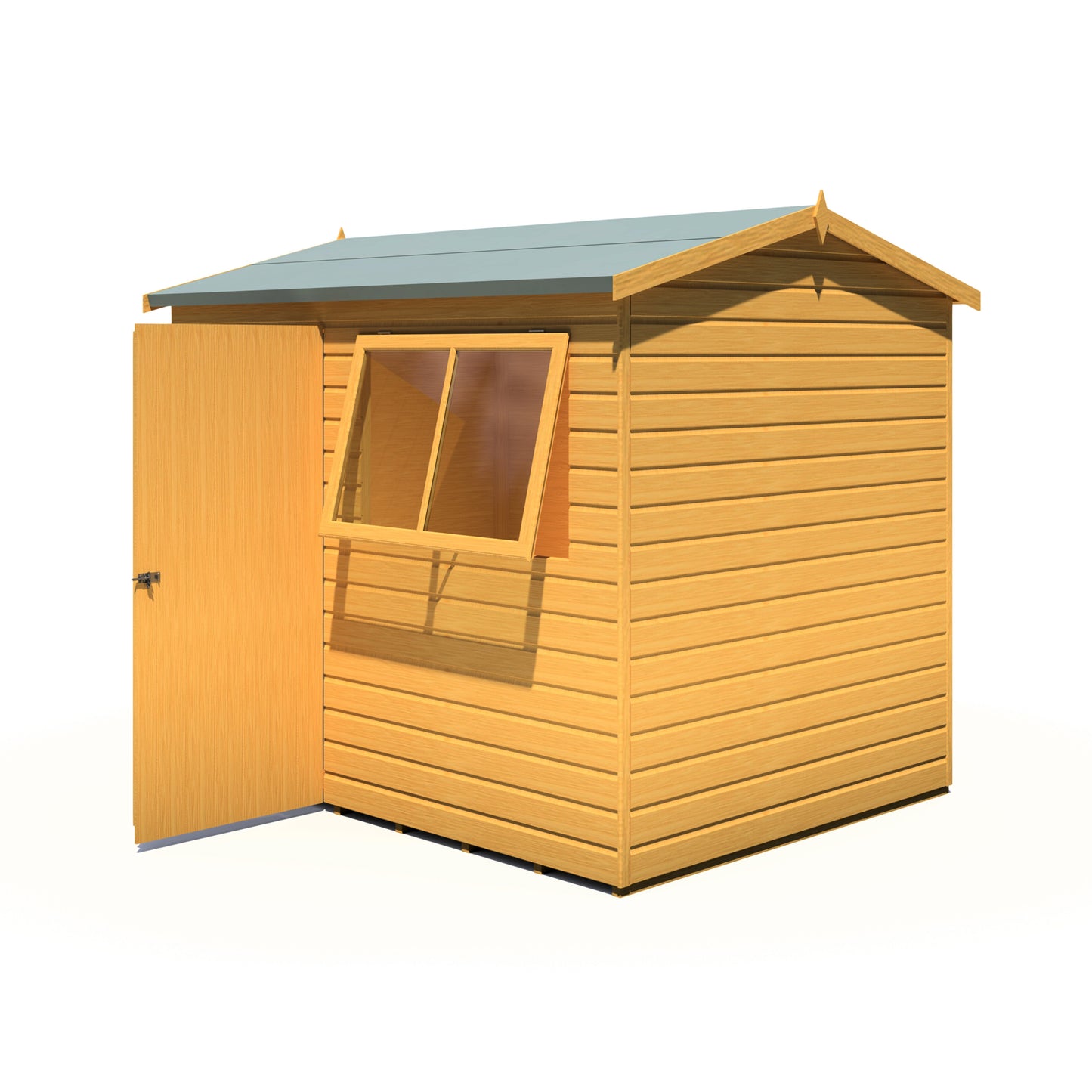 Shire Lewis 8x6 Single Door Loglap Reverse Style D