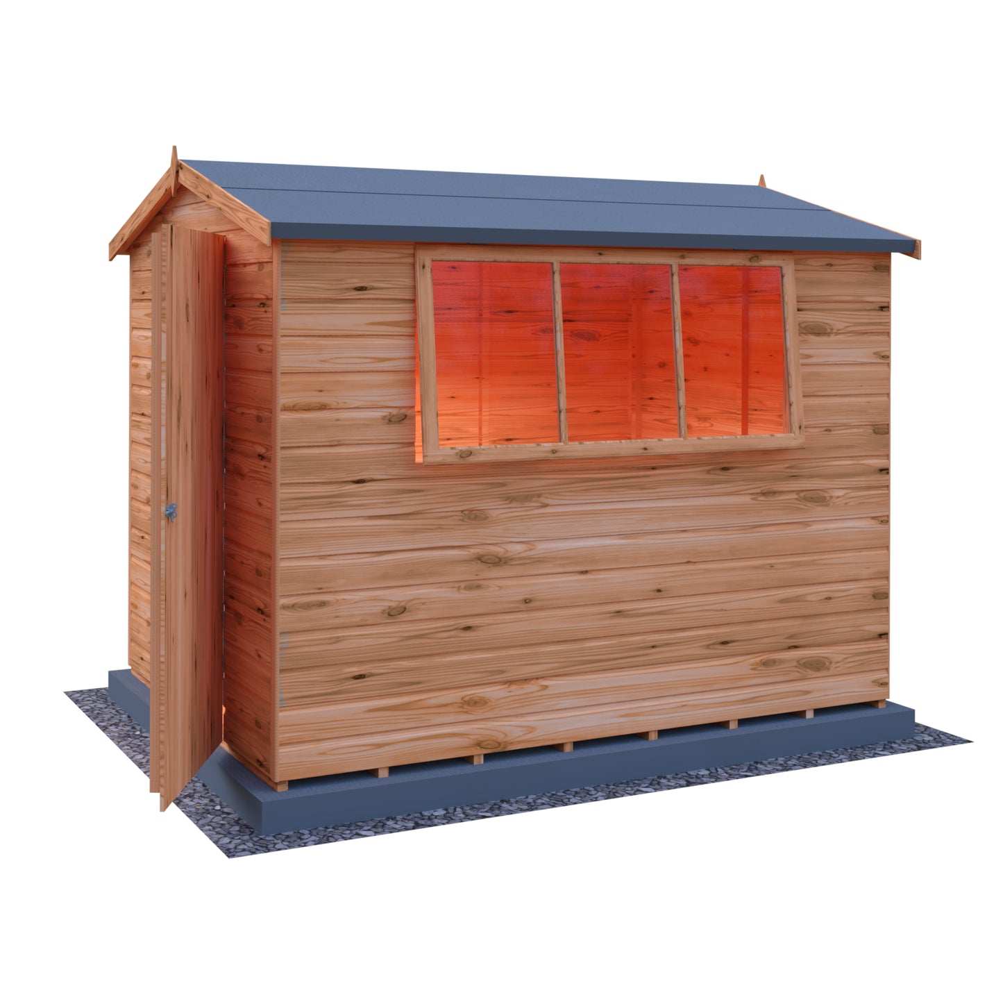 Shire Lewis 8x6 Single Door Shiplap