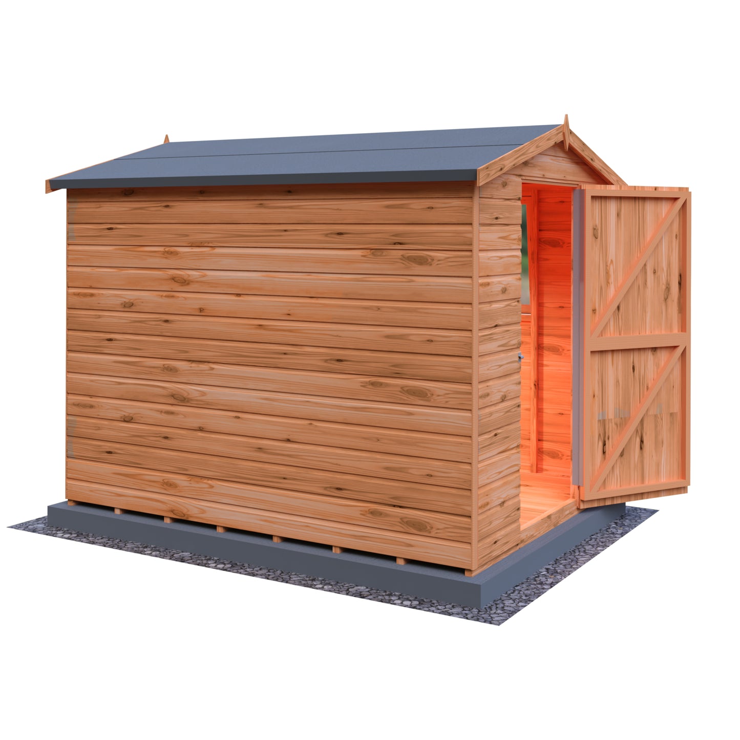 Shire Lewis 8x6 Single Door Shiplap