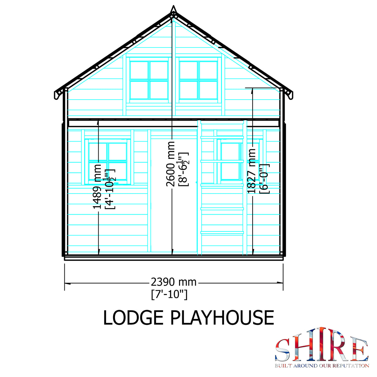 Shire Lodge 8x9 Loglap