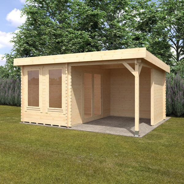 18x12 Lulworth 44mm Log Cabin