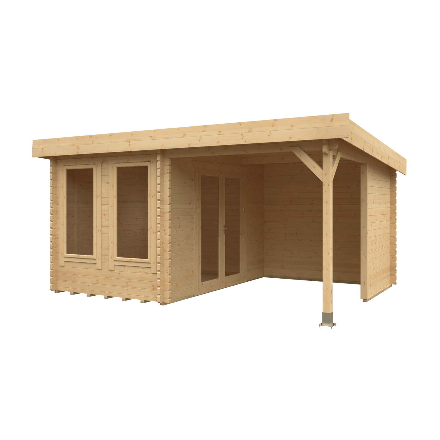 18x12 Lulworth 44mm Log Cabin
