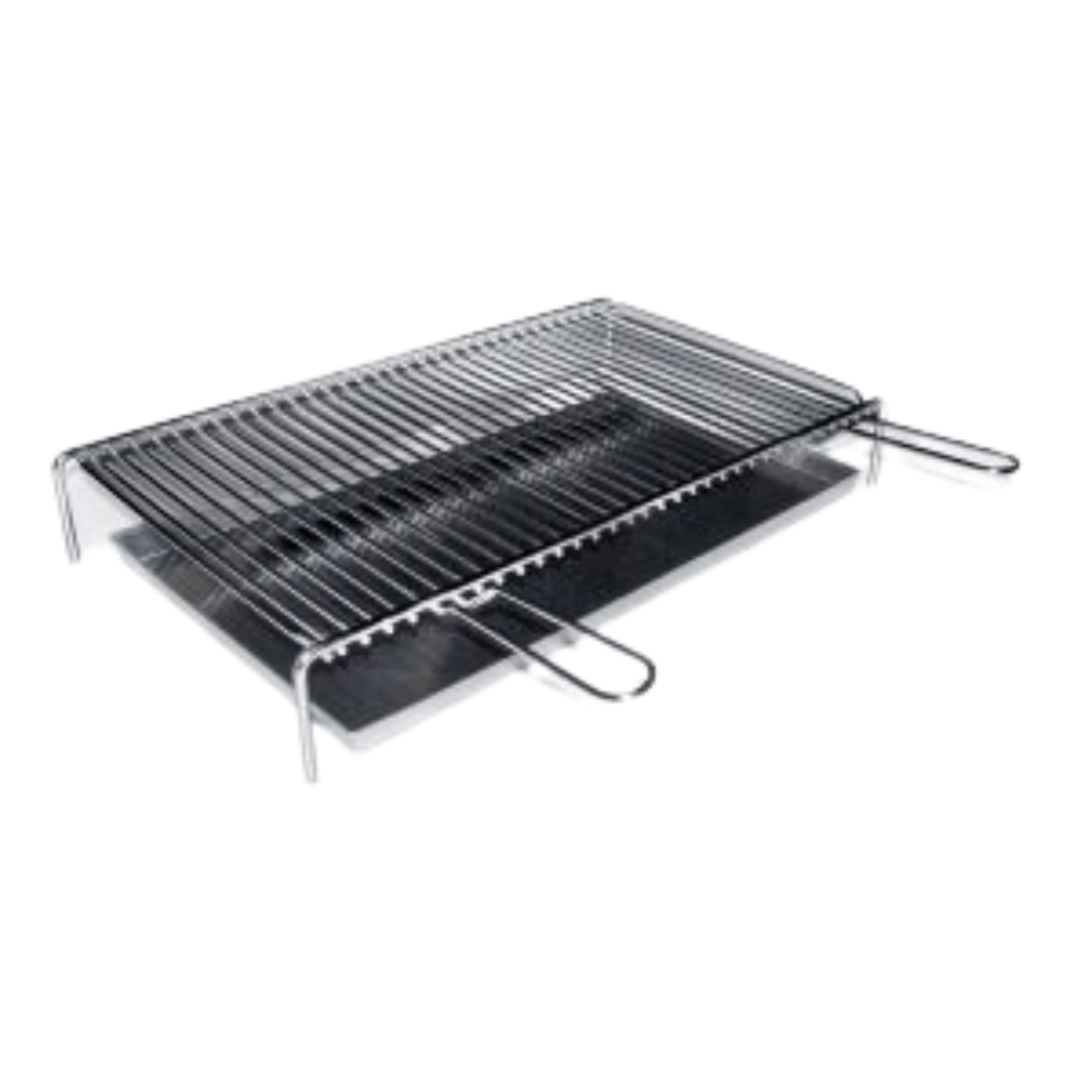 Fontana Barbecue Grill Set – Stainless Steel Cooking Grid with Grease Pan for Pizza Ovens