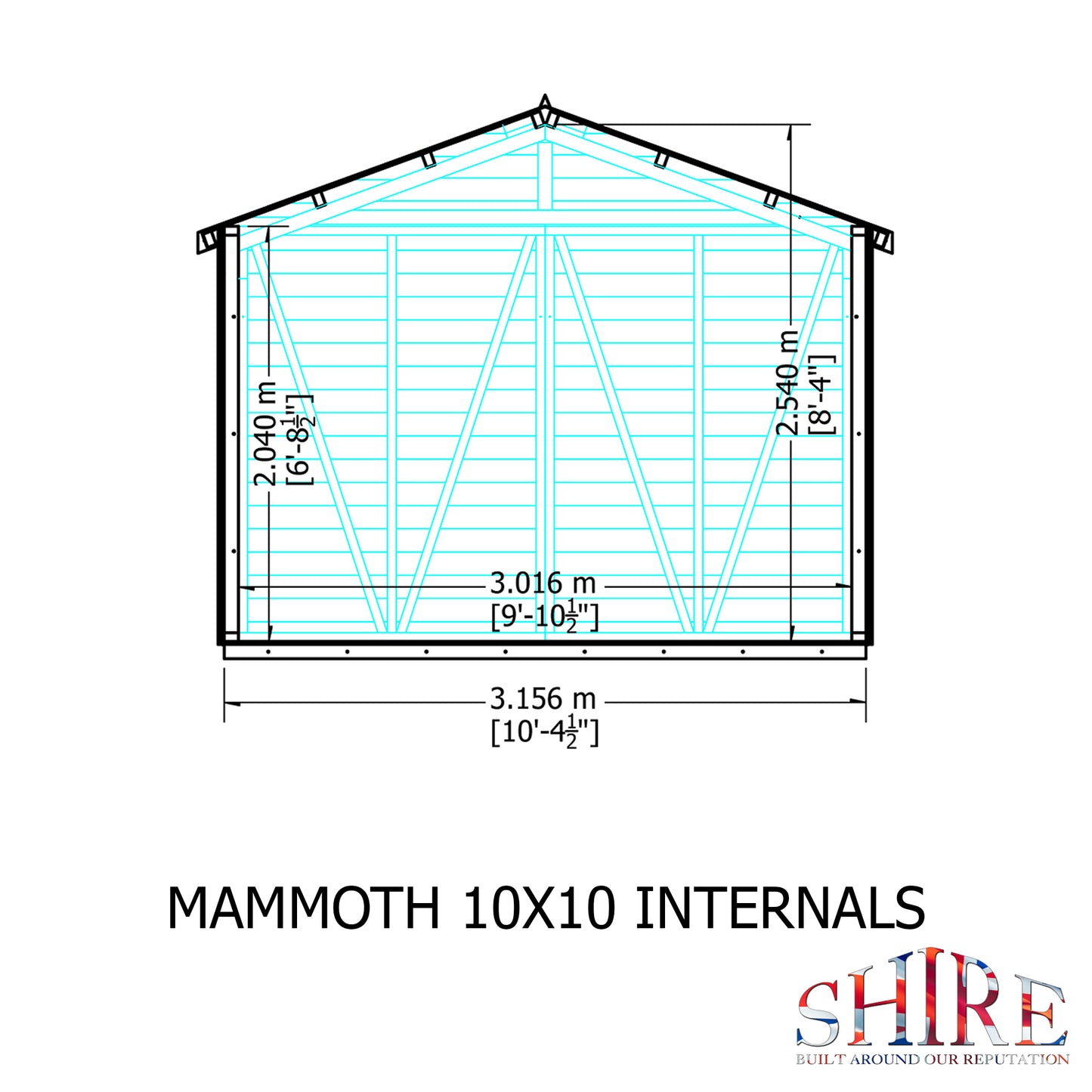 Shire Mammoth 10x10 Double Door Loglap