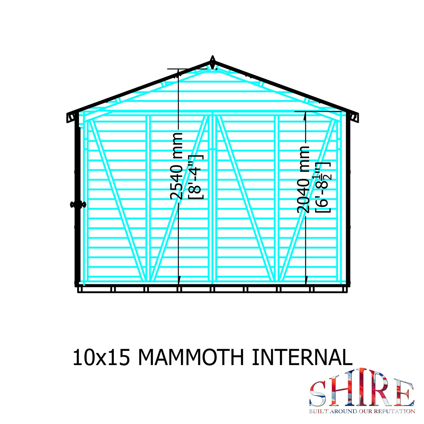 Shire Mammoth 10x15 Double Door Loglap