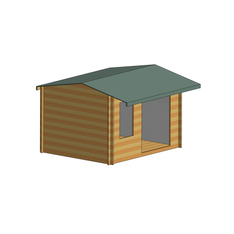 Shire Marlborough 14Gx10 Log Cabin (28mm - 70mm Logs)