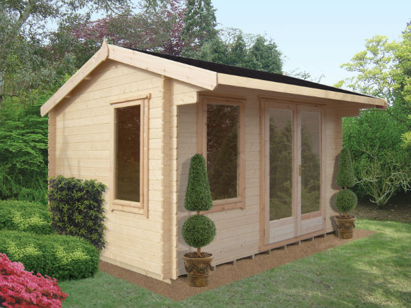 Shire Marlborough 14Gx10 Log Cabin (28mm - 70mm Logs)