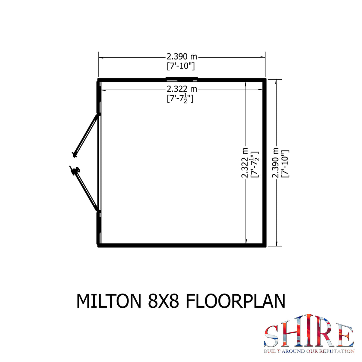 Shire Milton 8x8 Loglap