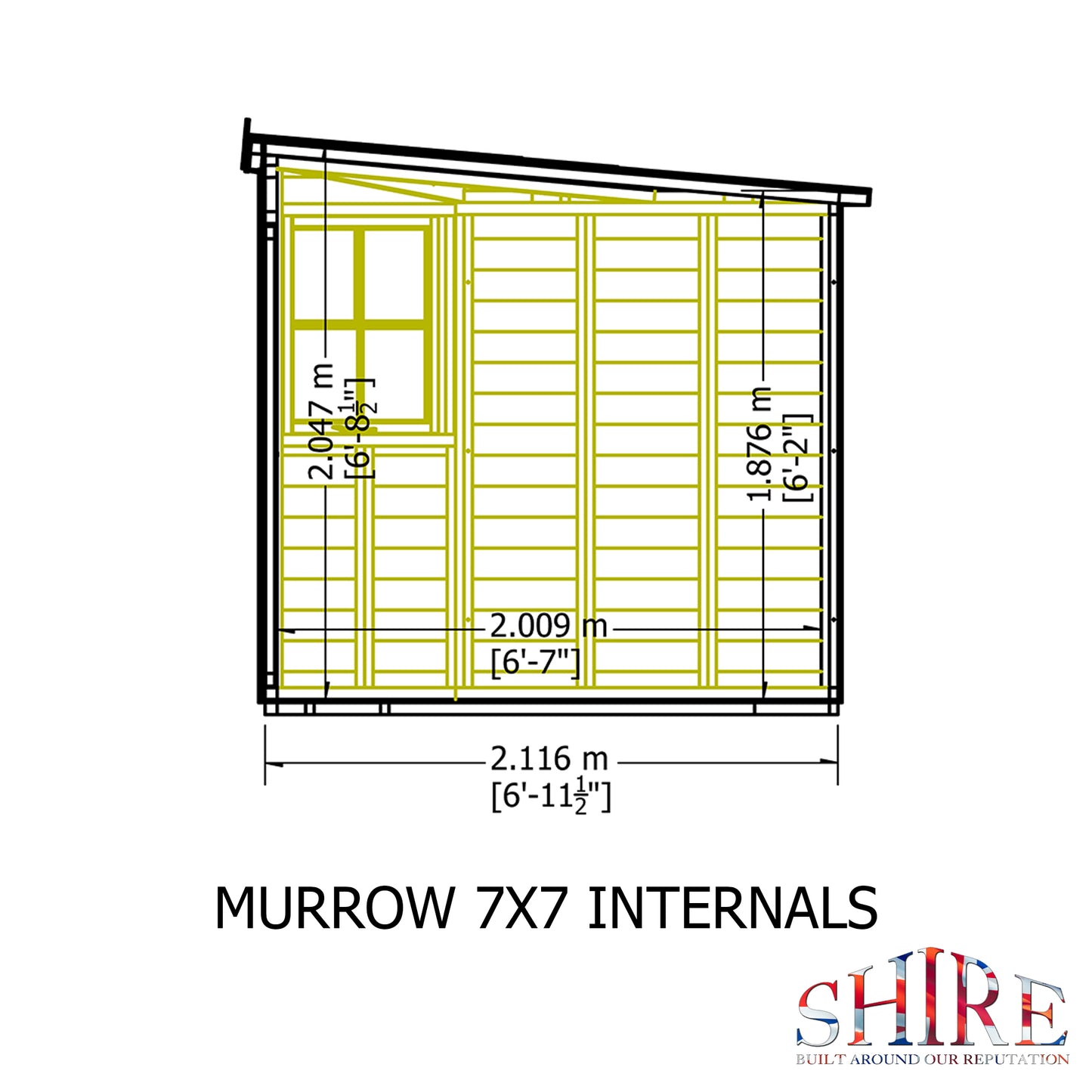 Shire Murrow 7x7 Double Door Loglap