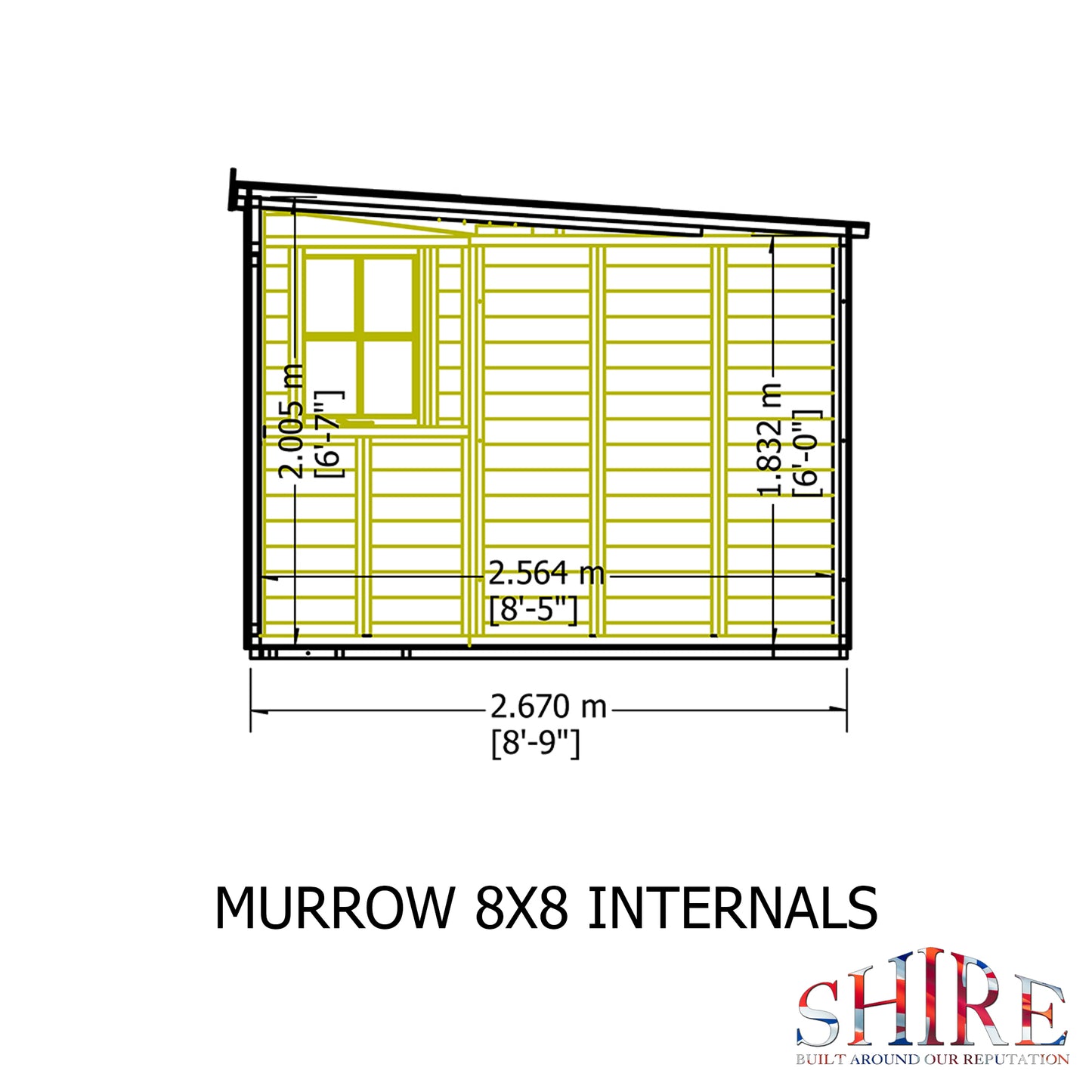Shire Murrow 8x8 Double Door Loglap
