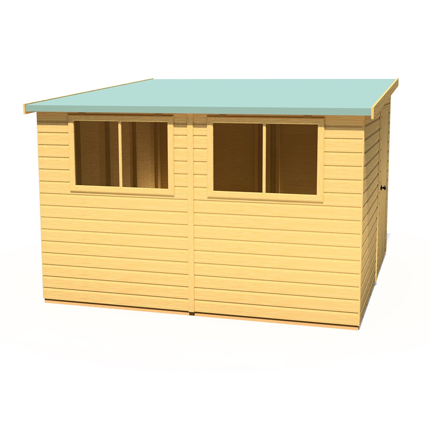 Shire Norfolk 10x10 Single Door Loglap Style B