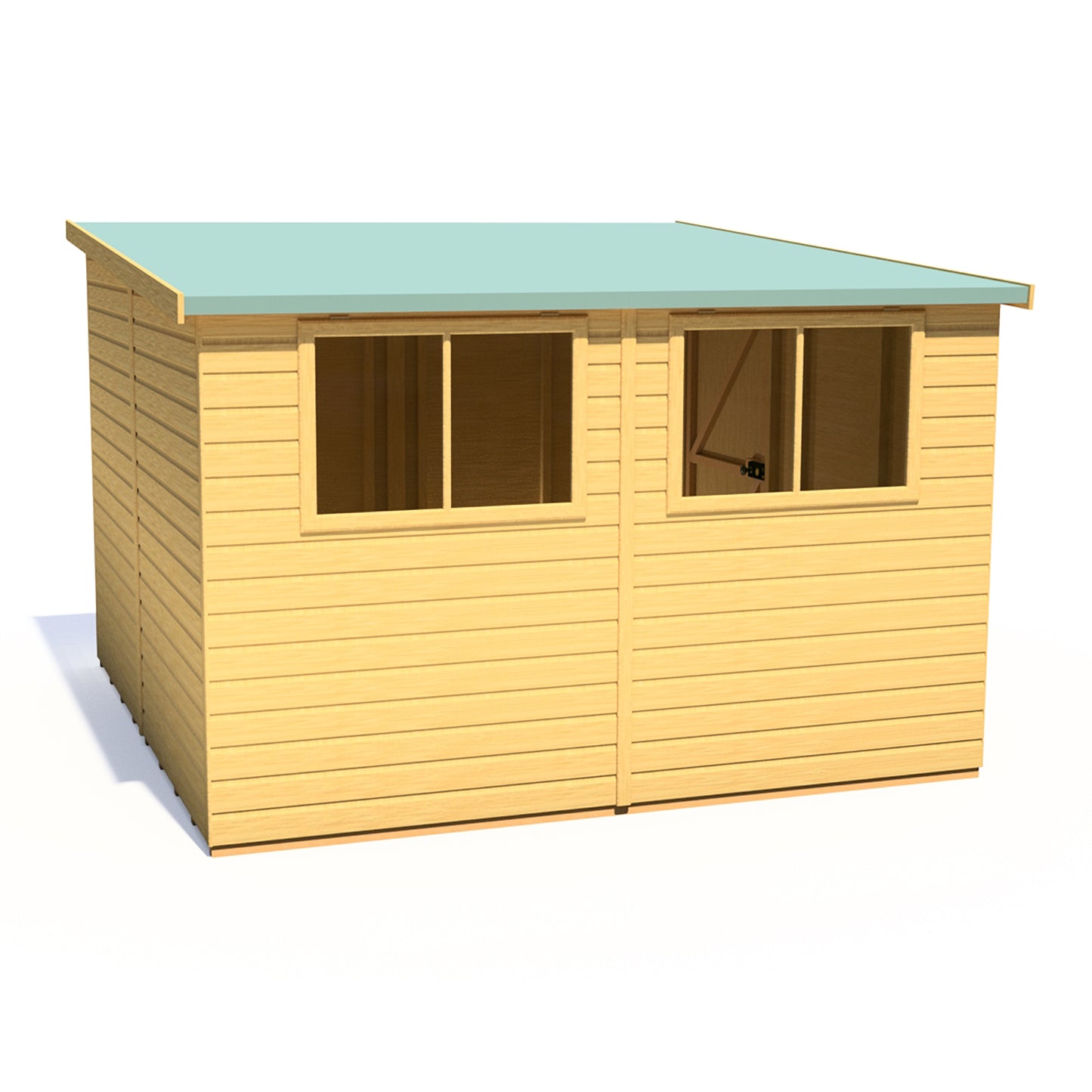 Shire Norfolk 10x10 Single Door Loglap Style B