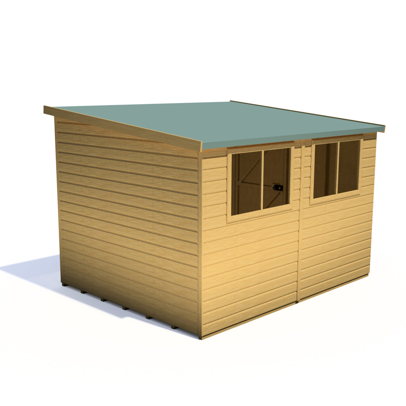 Shire Norfolk 10x8 Single Door Shiplap Style B