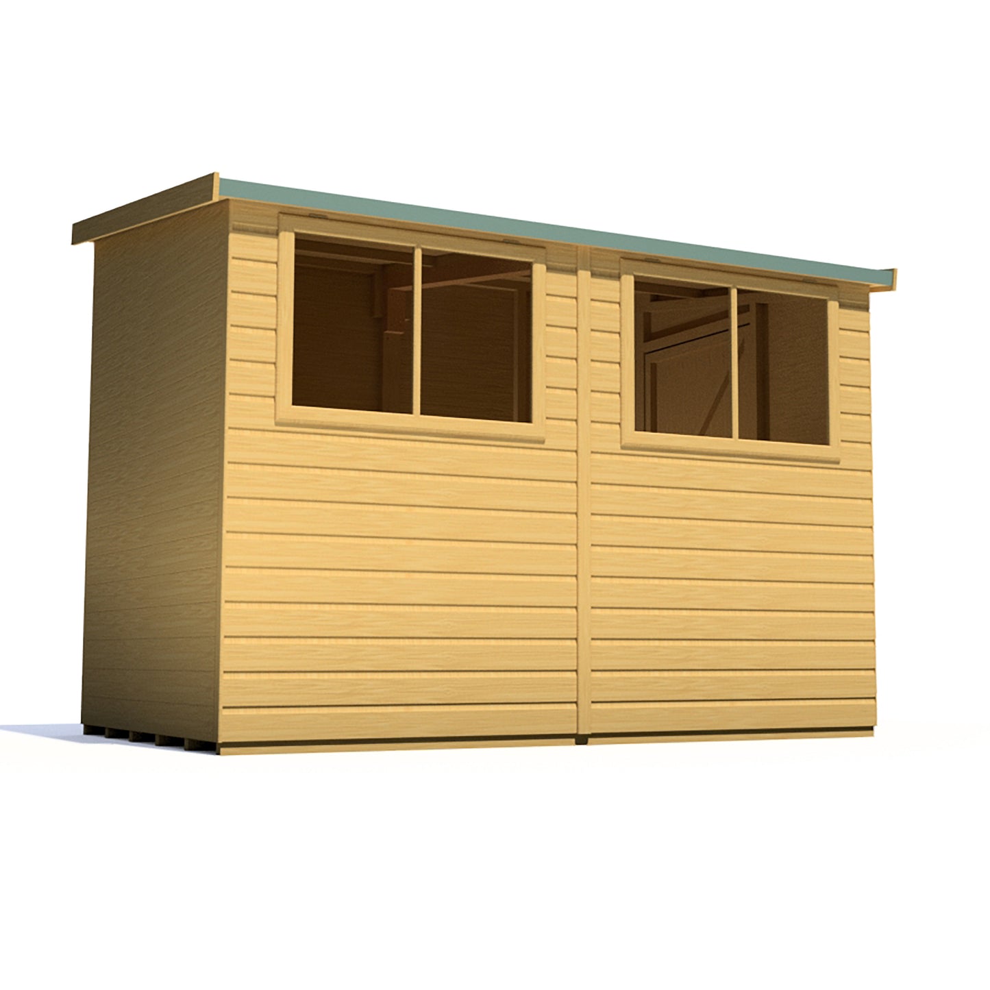 Shire Norfolk 9x6 Single Door Shiplap Style B