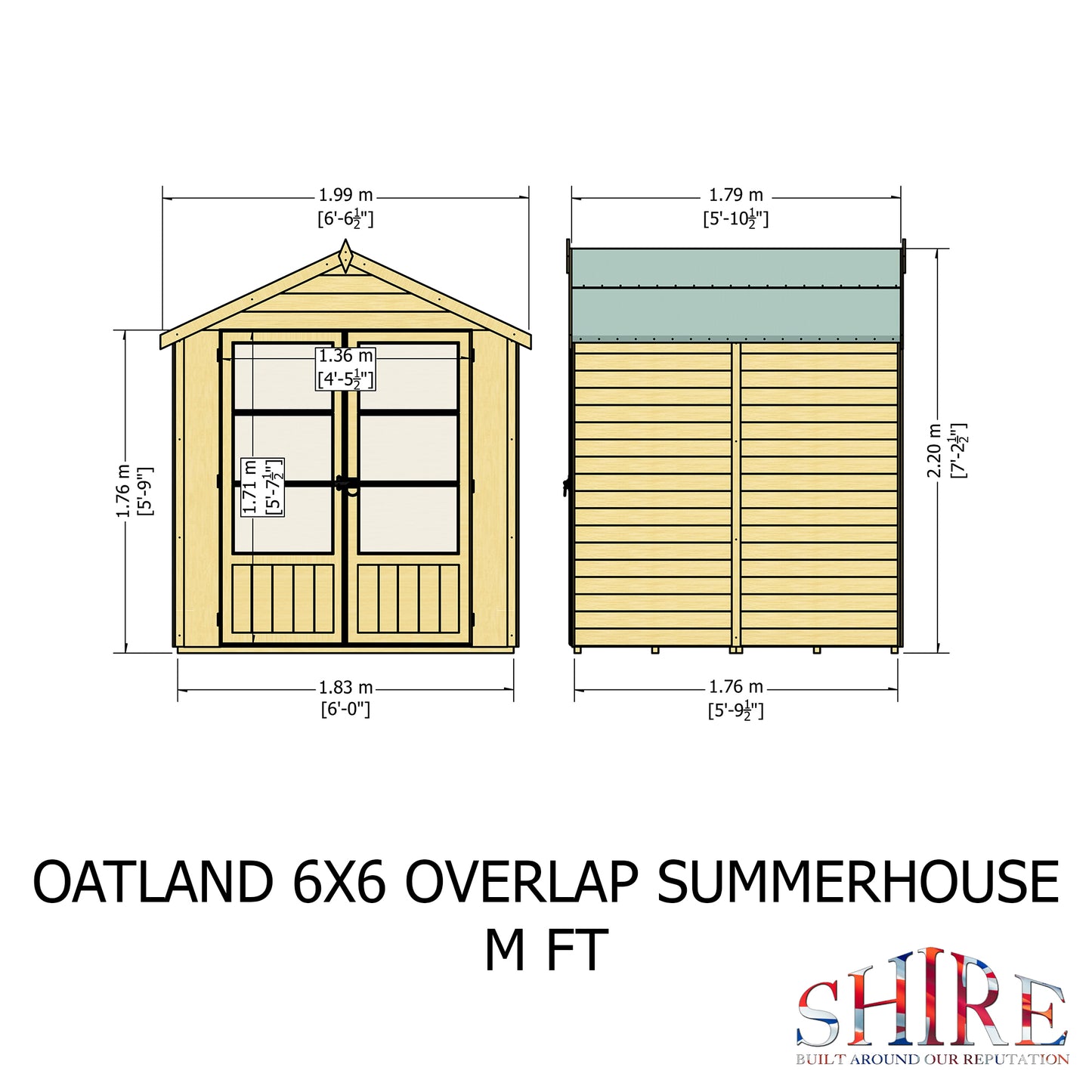 Shire Oatland Overlap 6x6