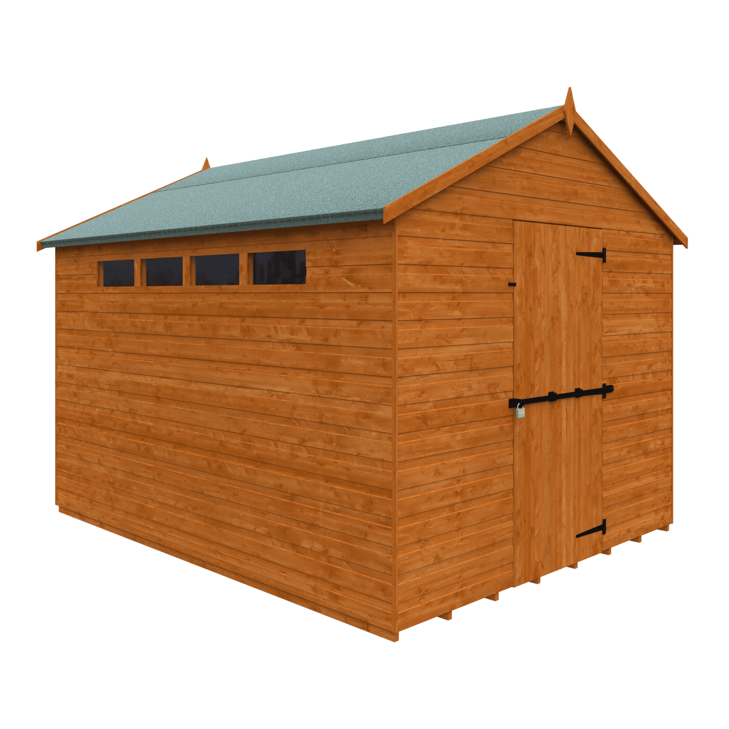 10x8 Security Apex with Slit Wins and Sec Bar