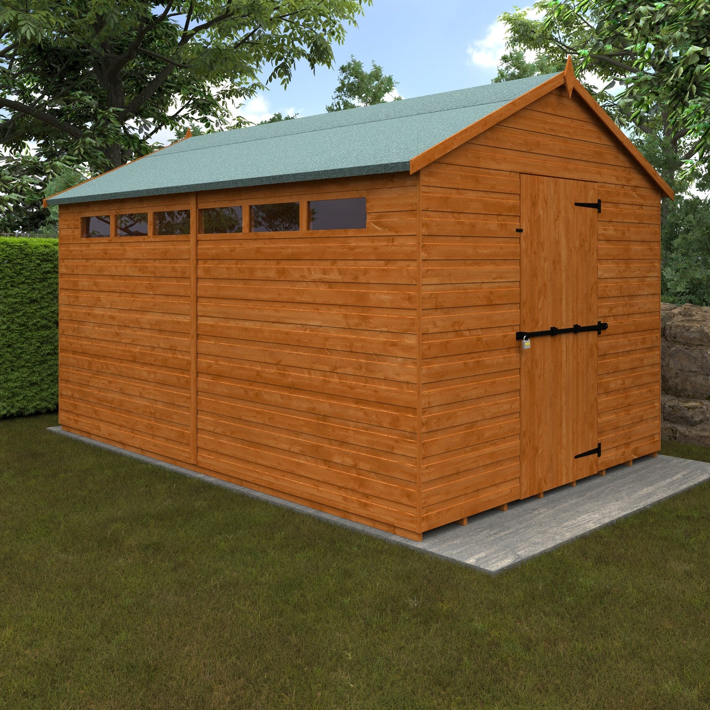 12x8 Security Apex with Slit Wins and Sec Bar