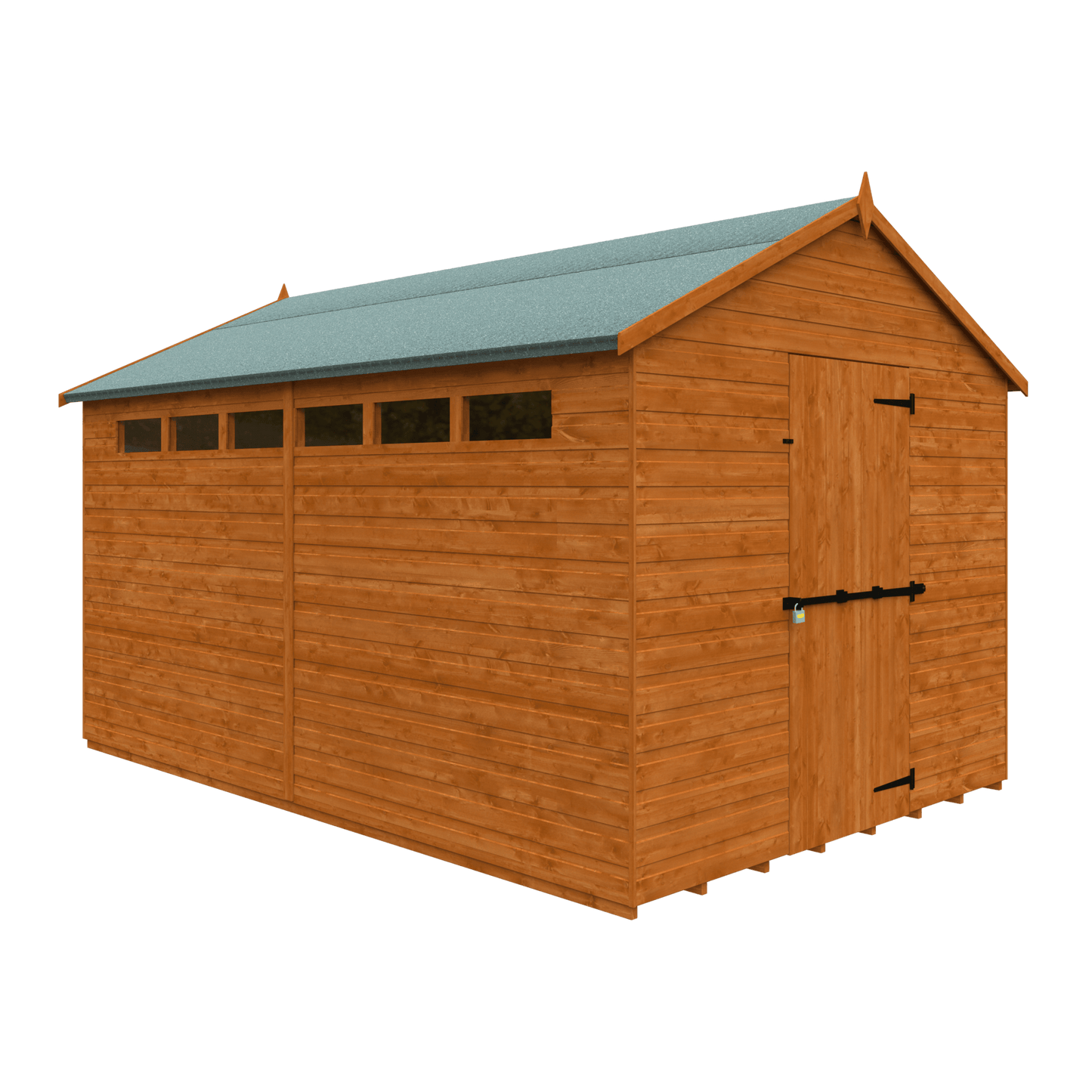 12x8 Security Apex with Slit Wins and Sec Bar