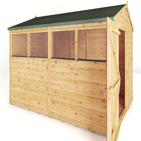 Mercia 10 x 6 Woodsman Shiplap Apex - Glass