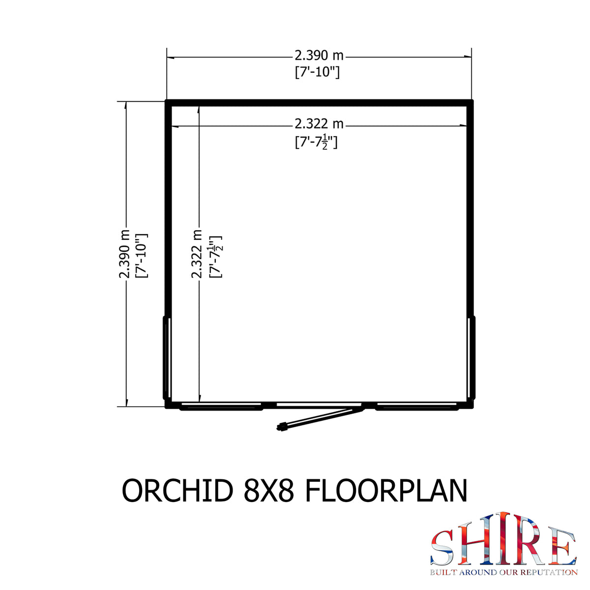 Shire Orchid 8x8 Loglap