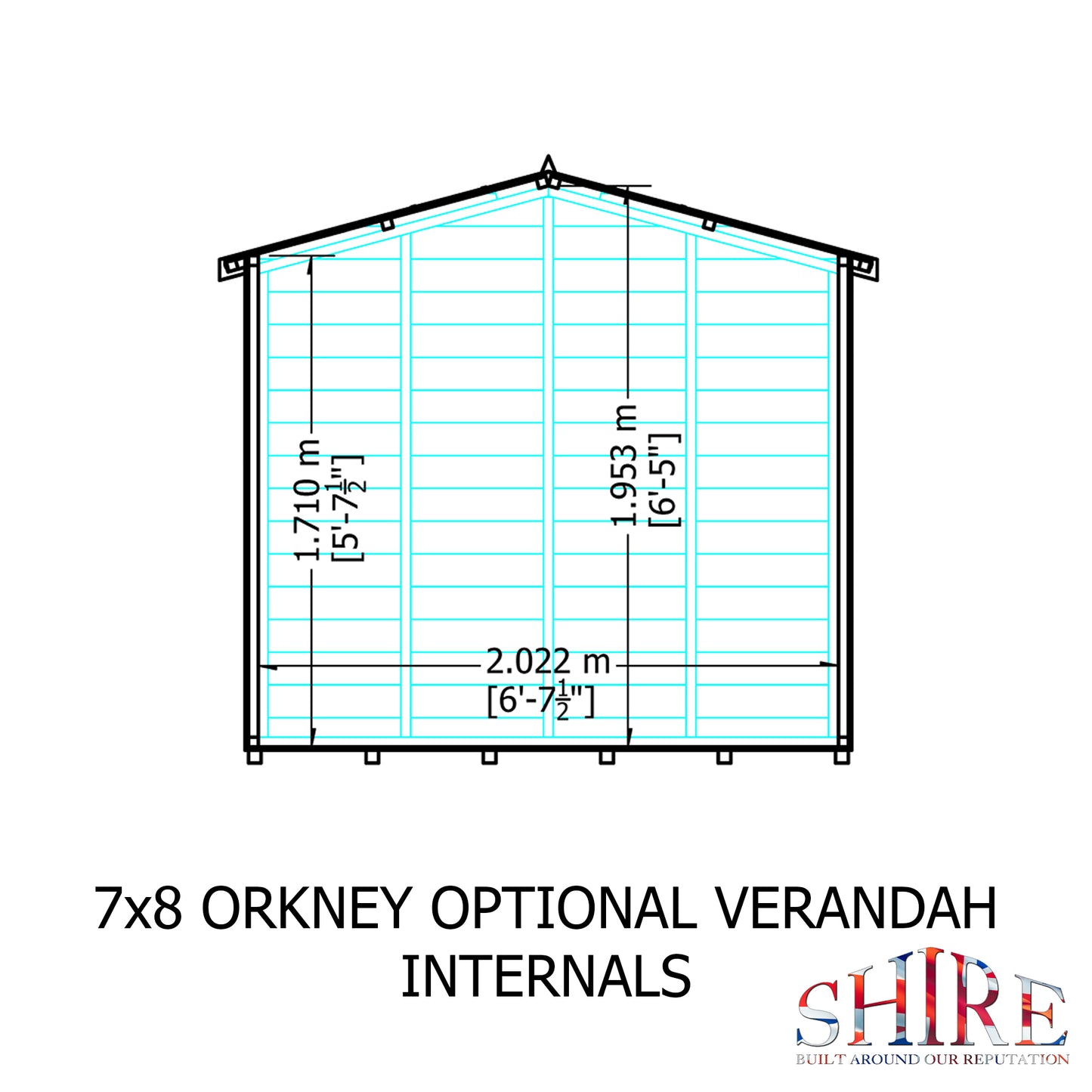 Shire Orkney 7x8 Shiplap