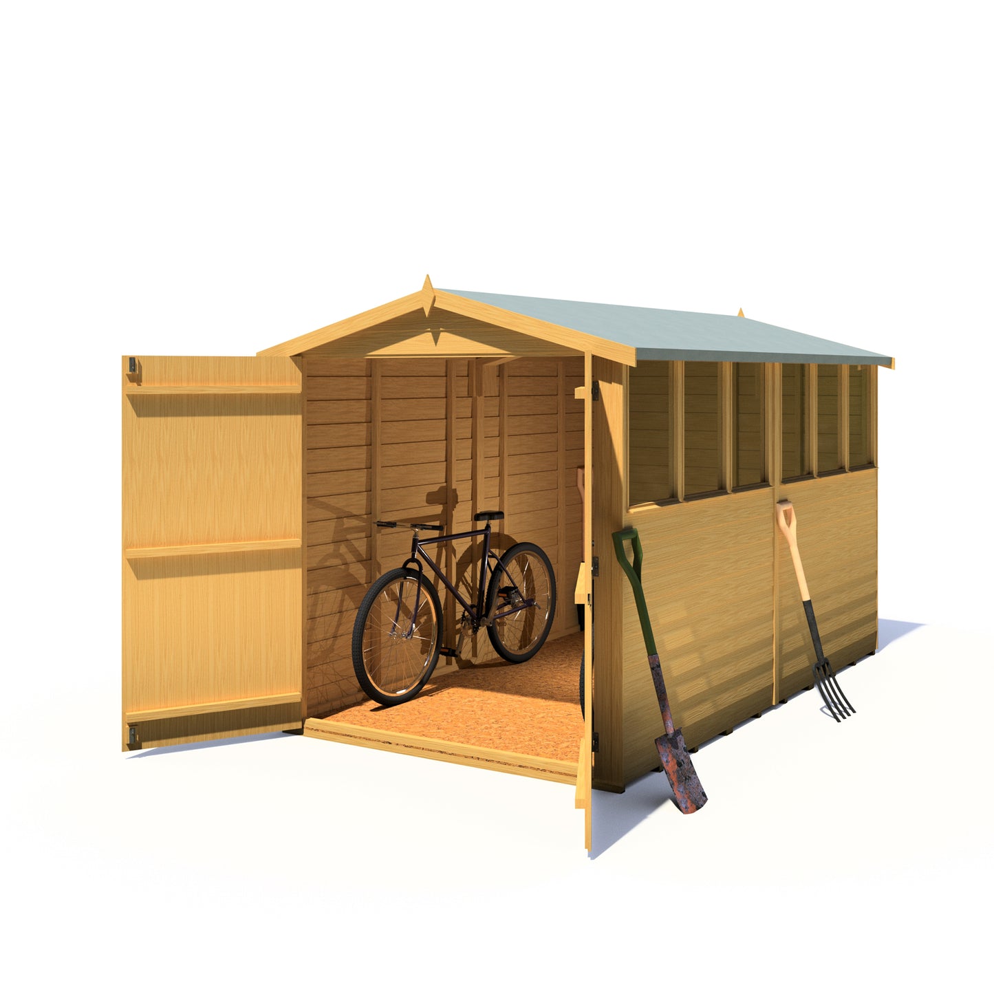 Shire Overlap Double Door Apex 10x6 D/D
