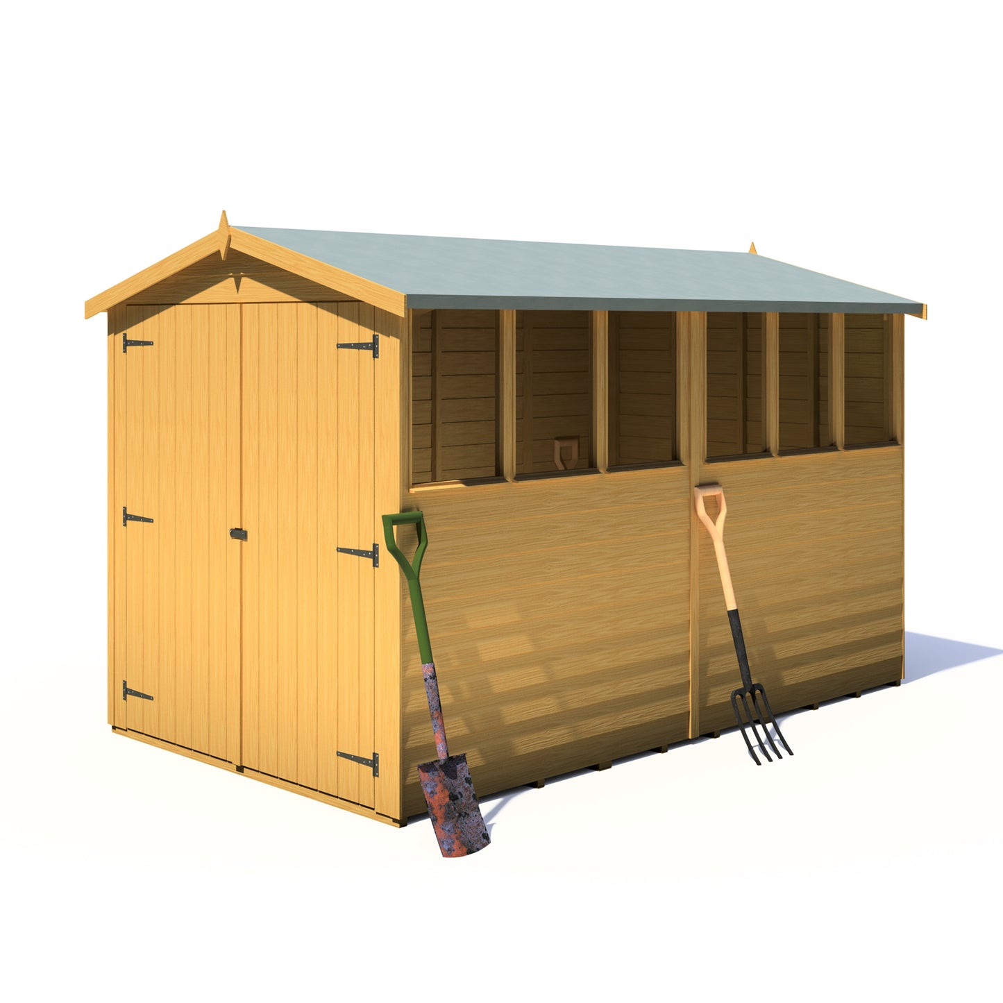 Shire Overlap Double Door Apex 10x6 D/D