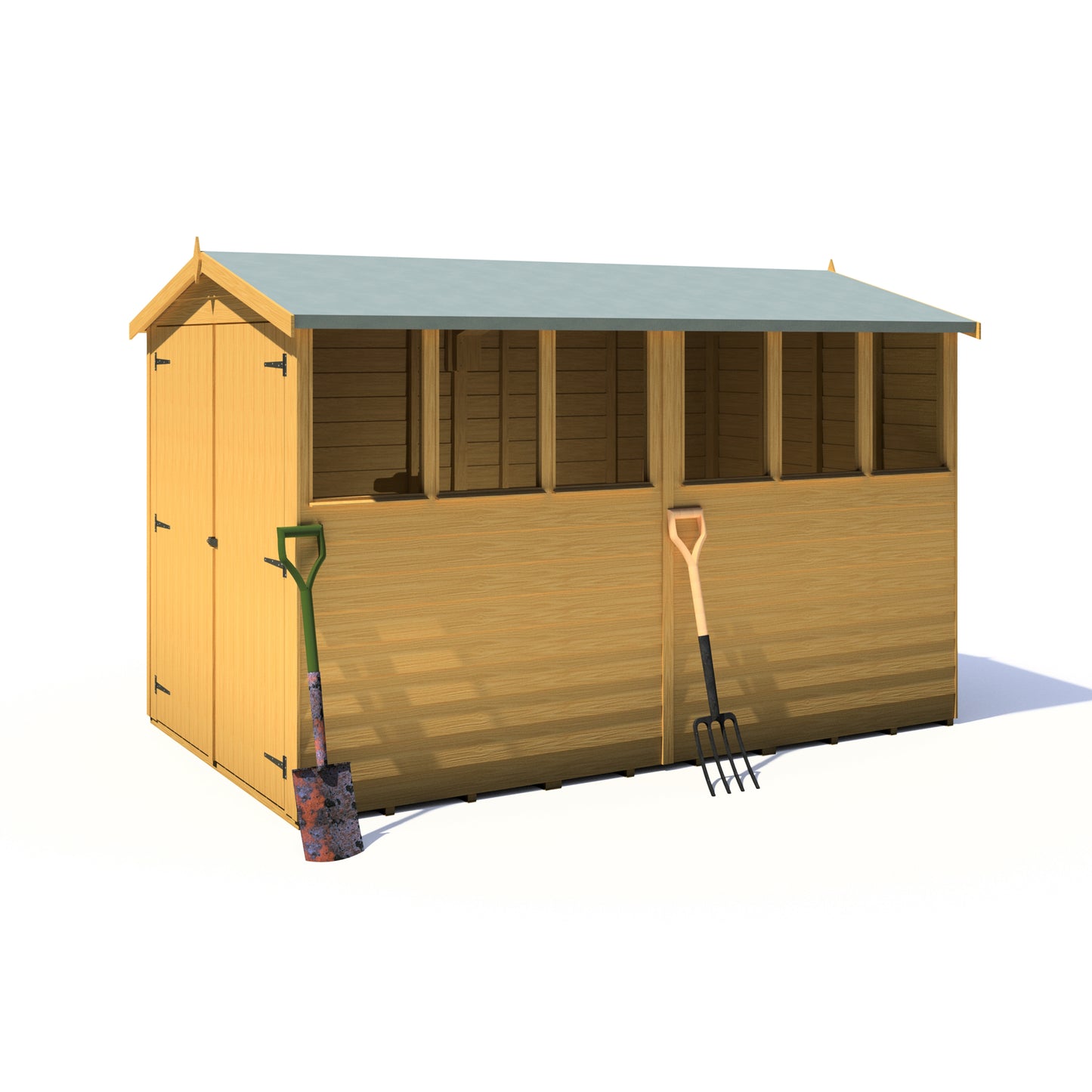 Shire Overlap Double Door Apex 10x6 D/D