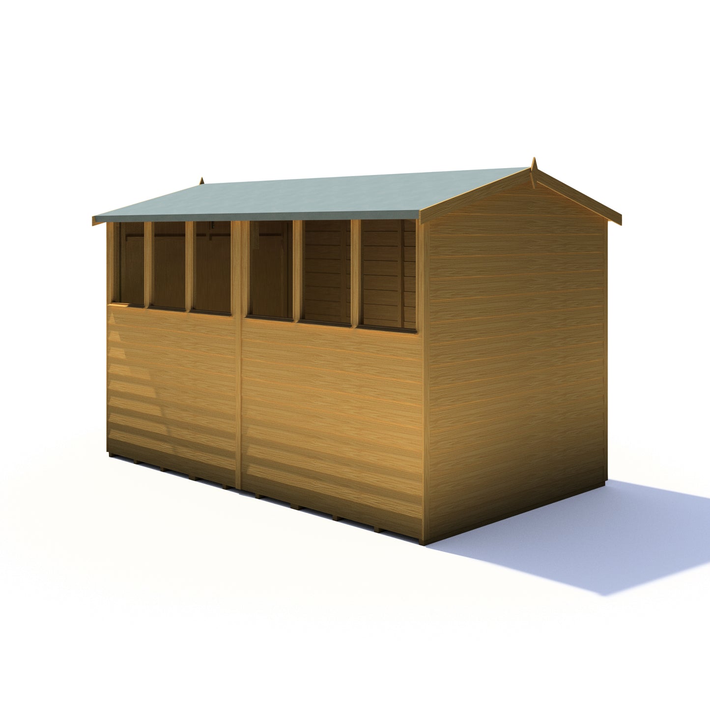 Shire Overlap Double Door Apex 10x6 D/D