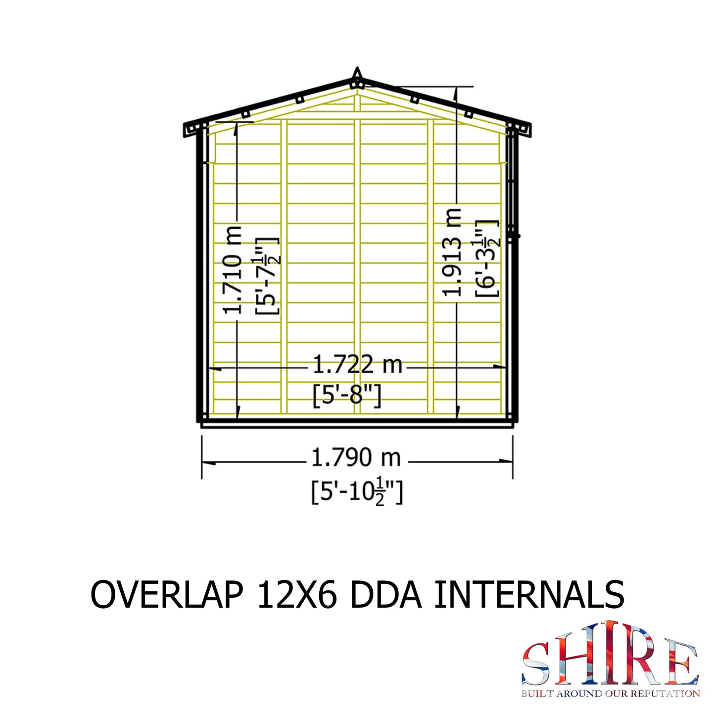 Shire Overlap Double Door 12x6 D/D