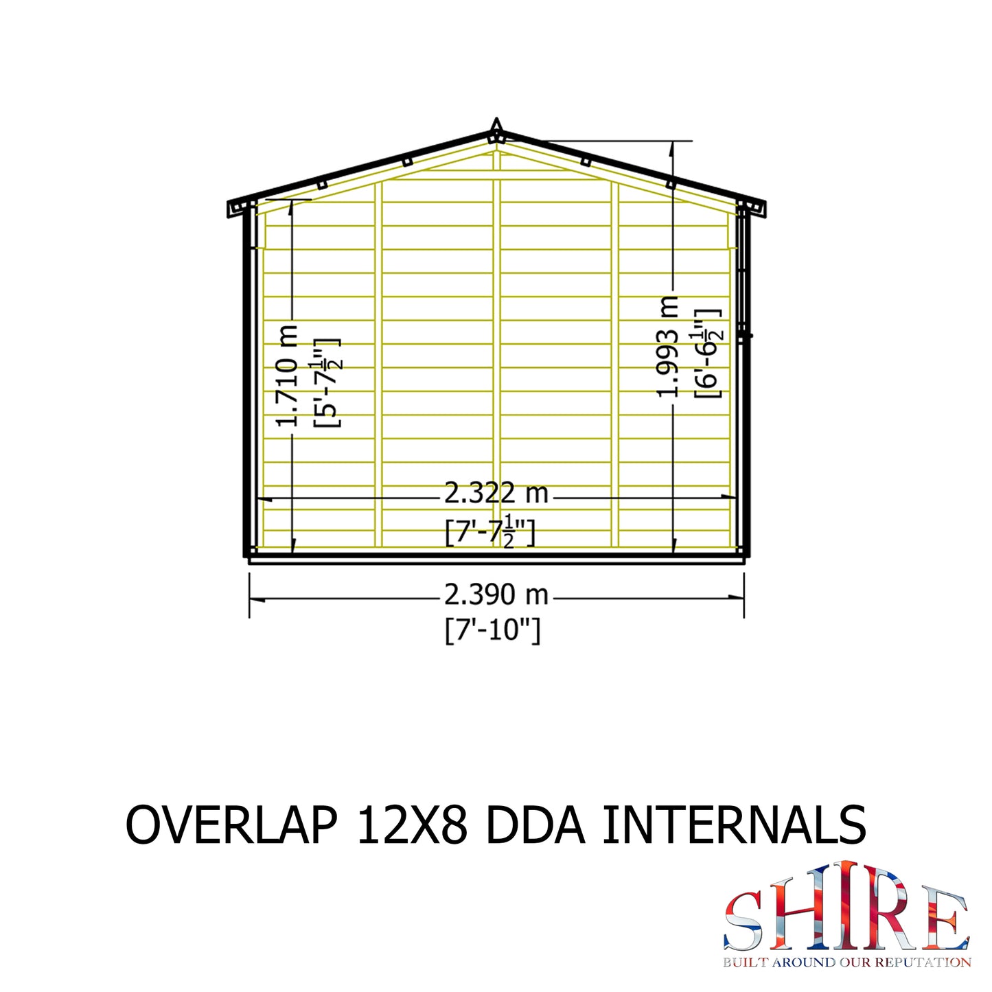 Shire Overlap Double Door 12x8 D/D