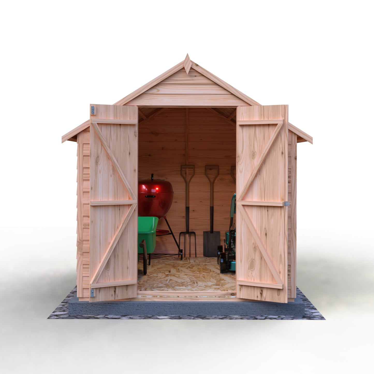 Shire Overlap 8x6 Double Door Value With Window