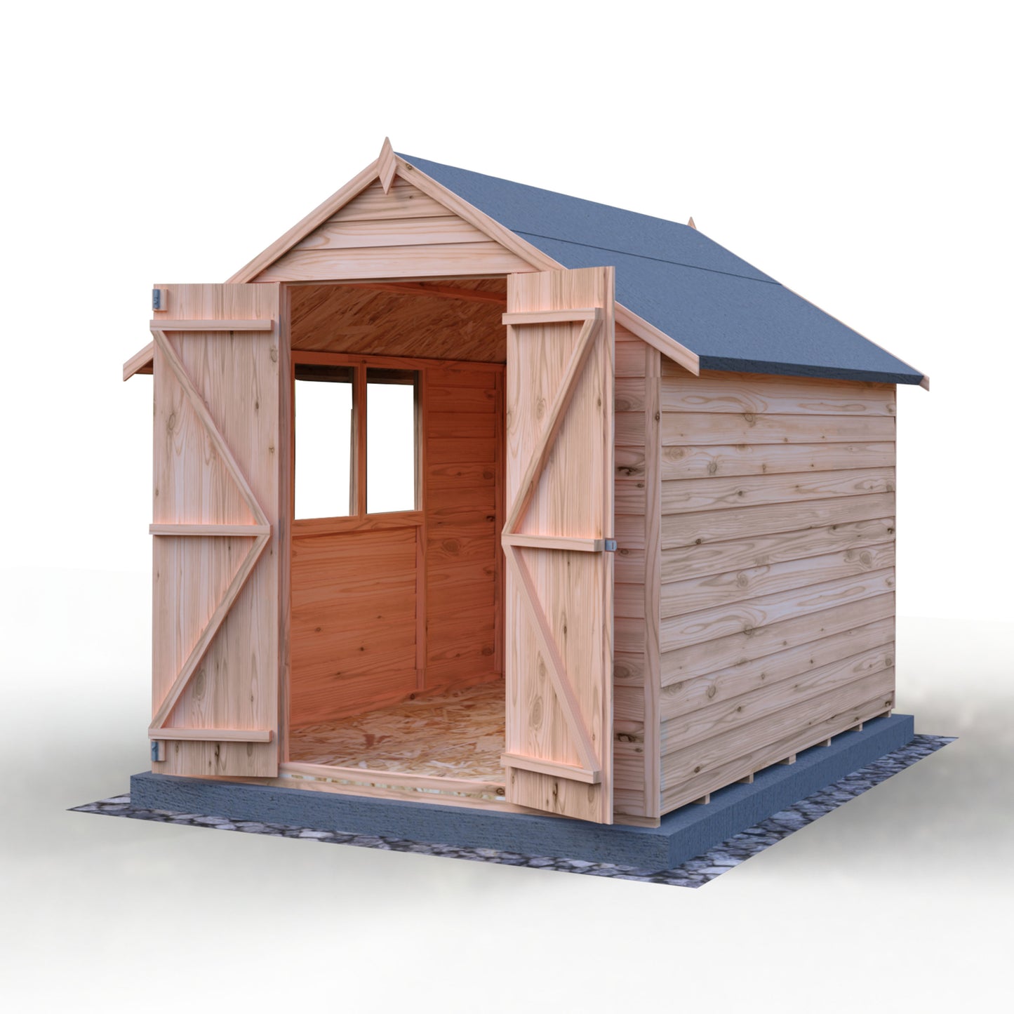 Shire Overlap 8x6 Double Door Value With Window
